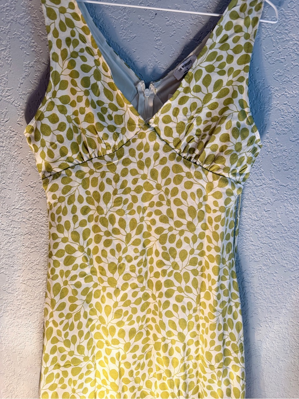 NWT The Workshop Green Floral Mini Dress Medium